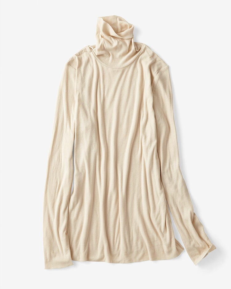 コットンダブルガーゼ・タートル（袖二重） 詳細画像 グレーベージュ 2