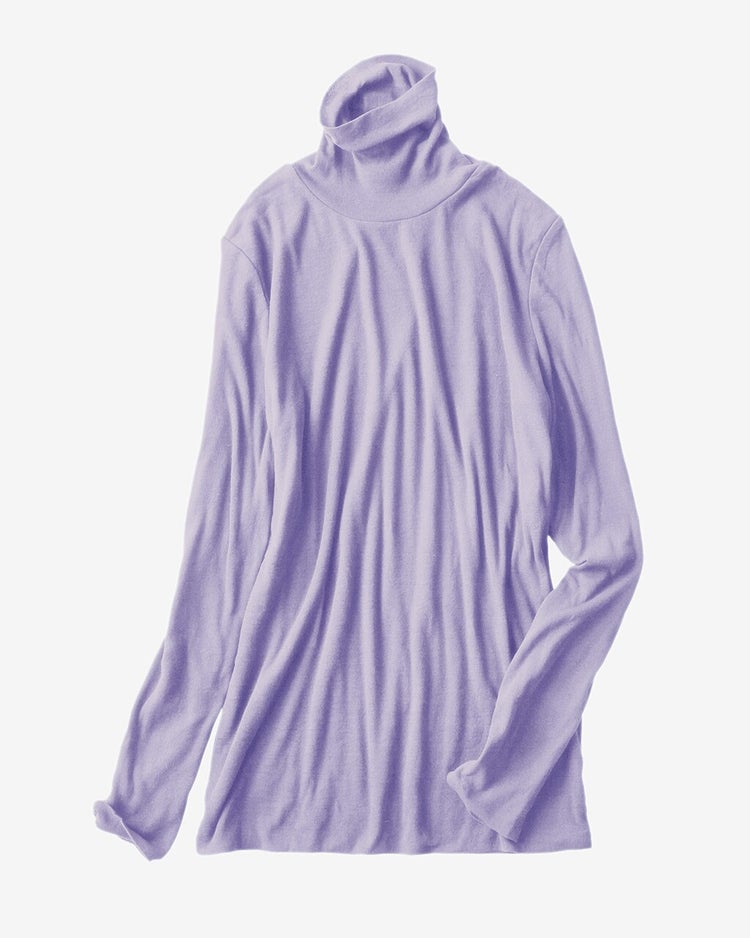 コットンダブルガーゼ・タートル（袖二重） 詳細画像 ラベンダー 1
