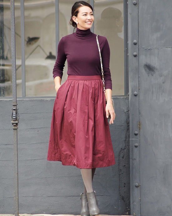 コットンダブルガーゼ・タートル（袖二重）