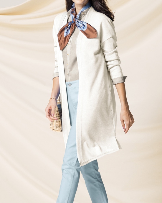 からみジャージー・ロングカーディガン