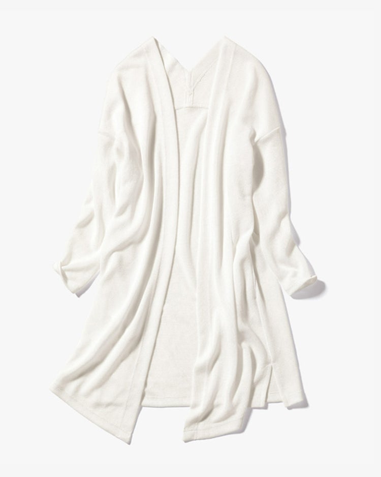 からみジャージー・ロングカーディガン 詳細画像 ホワイト 2