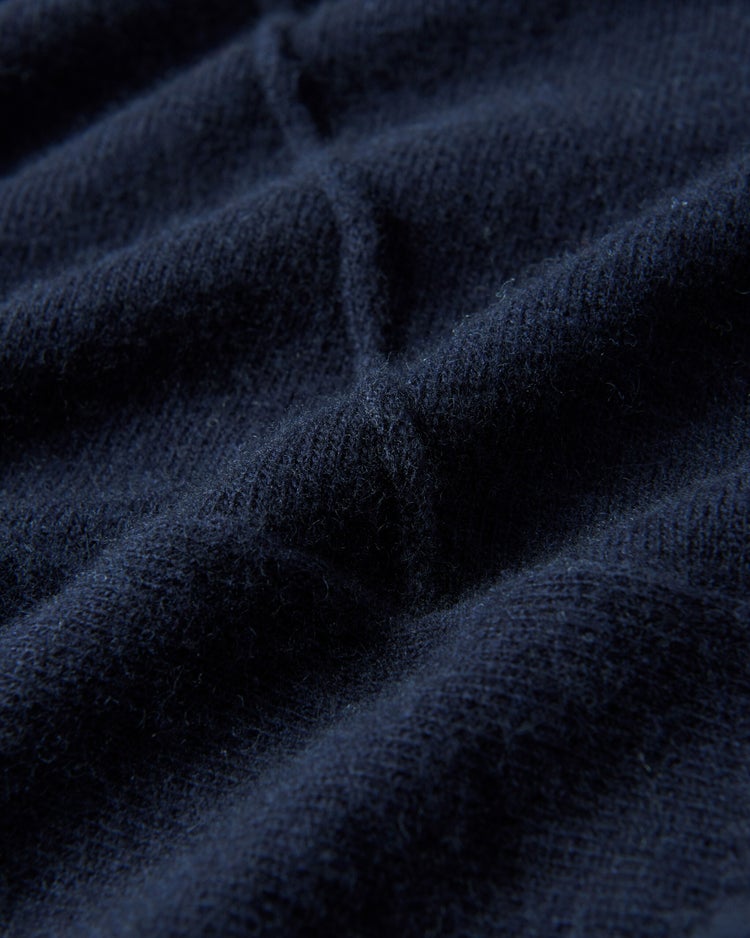 アルパカ混・アシメタートルニット 詳細画像 ミッドナイトブルー 2