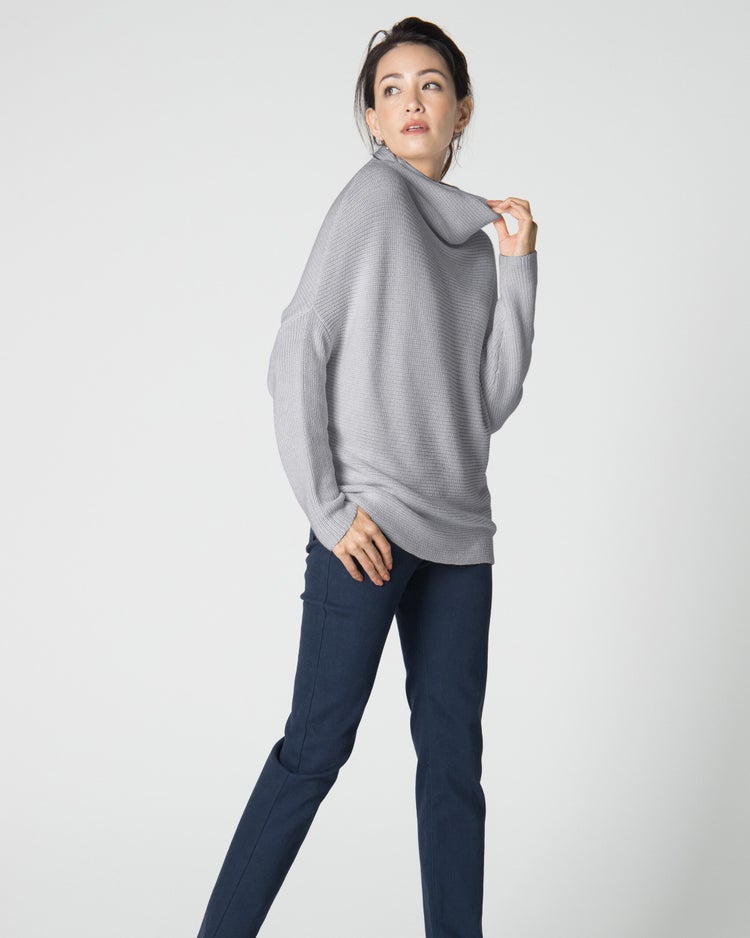 ゆるハイネック・ドルマンプルオーバー 詳細画像 サックス 1