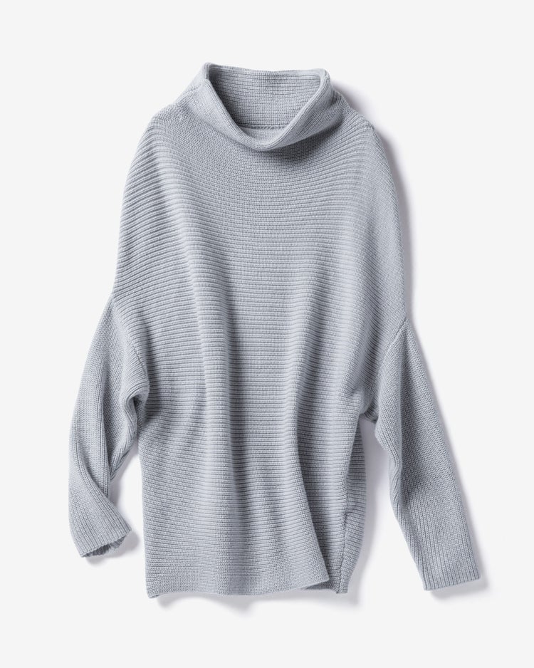 ゆるハイネック・ドルマンプルオーバー 詳細画像 サックス 2