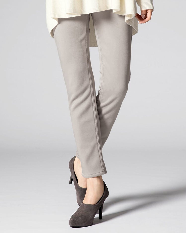 極暖ベロアタッチ・レギング 詳細画像 ライトグレー 1
