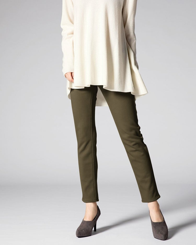 極暖ベロアタッチ・レギング 詳細画像 カーキ 1