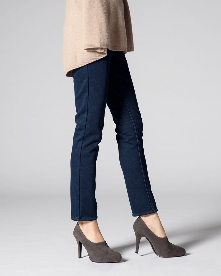 極暖ベロアタッチ・レギング 詳細画像 インディゴ 1