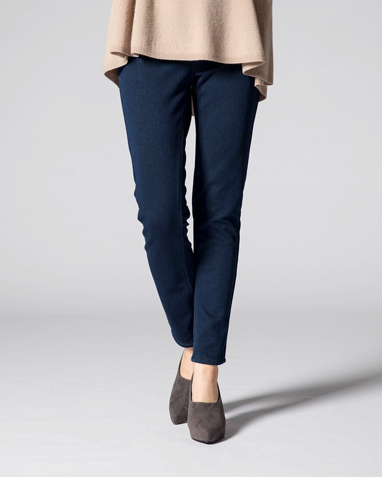極暖ベロアタッチ・レギング 詳細画像 インディゴ 2