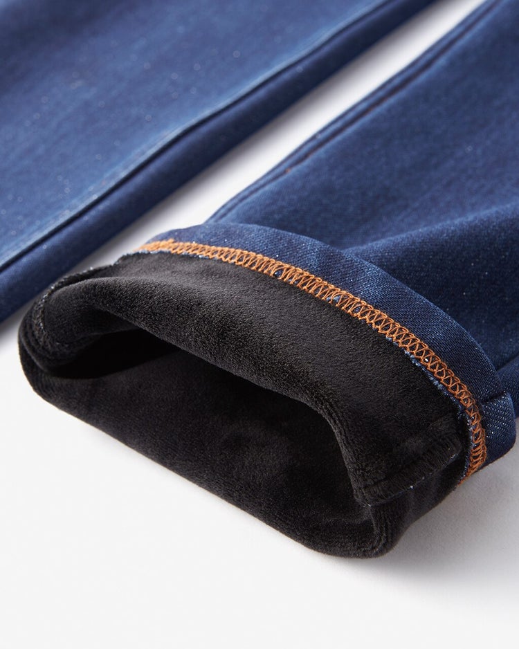 極暖ベロアタッチ・レギング 詳細画像 インディゴ2 2