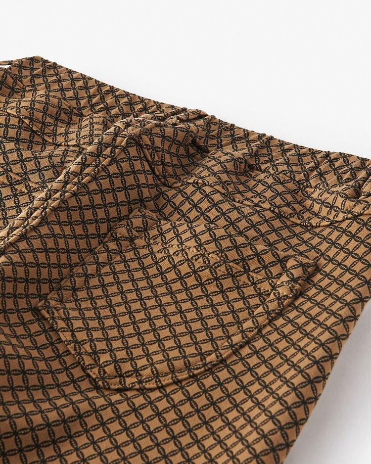 極暖ベロアタッチ・レギング 詳細画像 ブラウンパターン 4