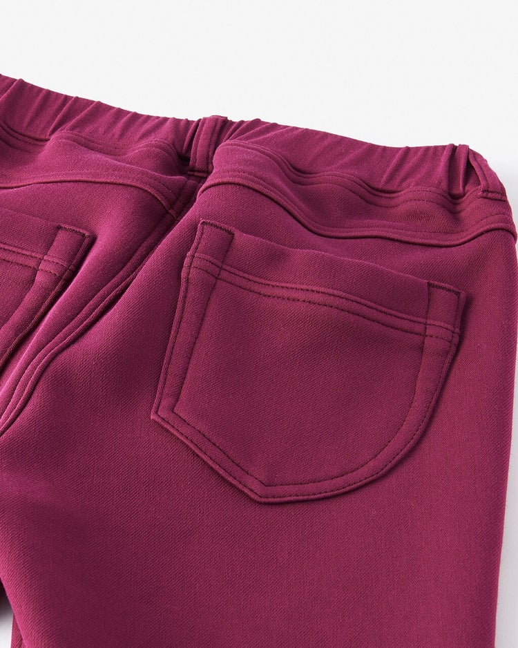 極暖ベロアタッチ・レギング 詳細画像 ボルドー 3