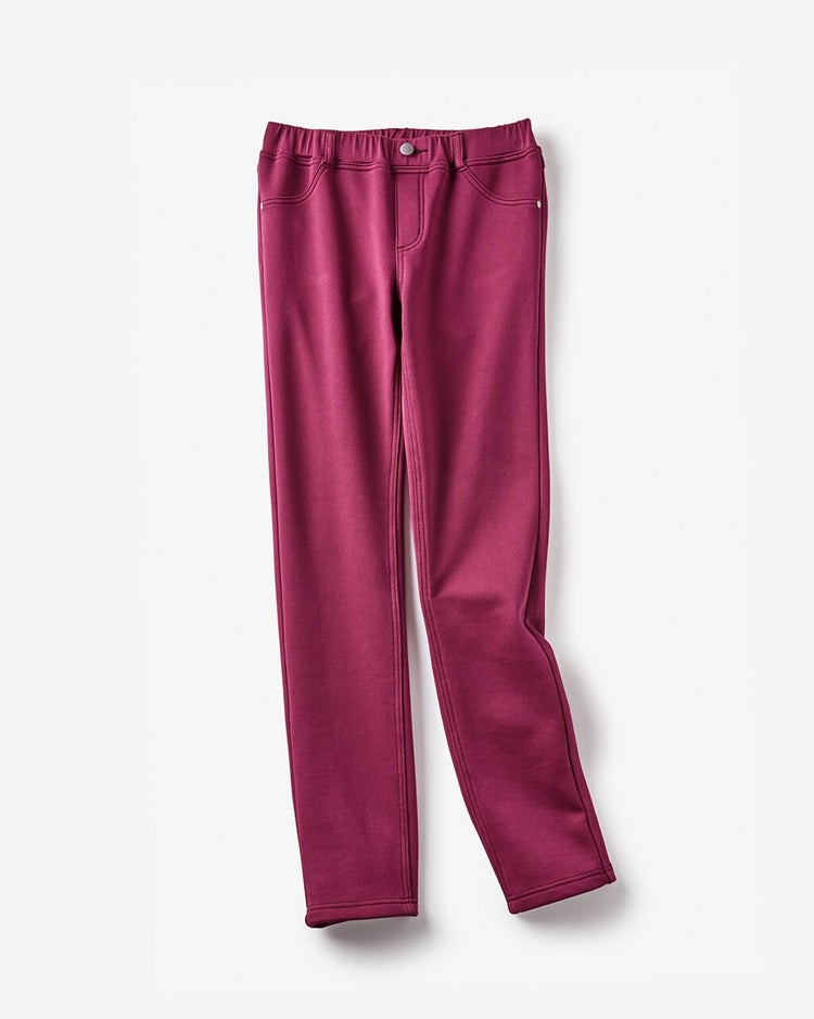 極暖ベロアタッチ・レギング 詳細画像 ボルドー 5