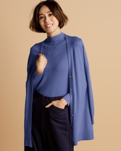 シルクフィール・ハイネック&カーディガン