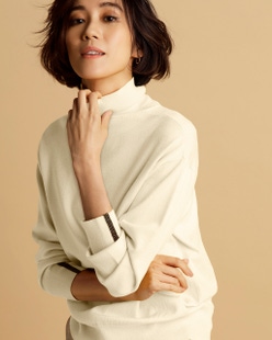 ビーズデザインカフス・タートルニット