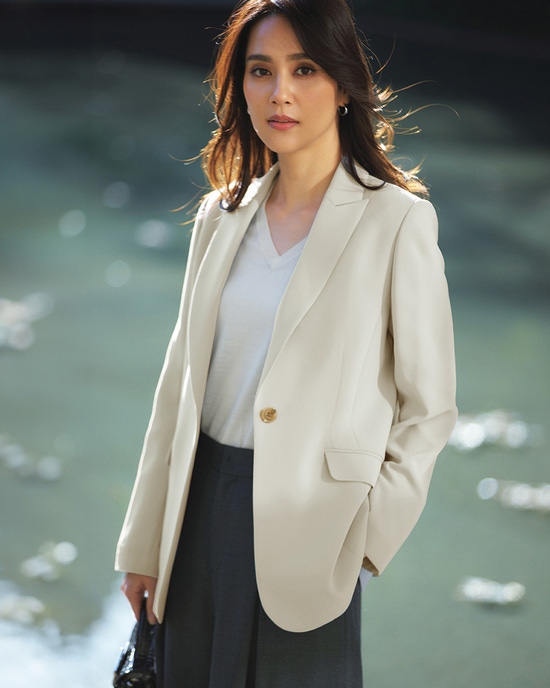 アセテートダブルクロス・スマートジャケット