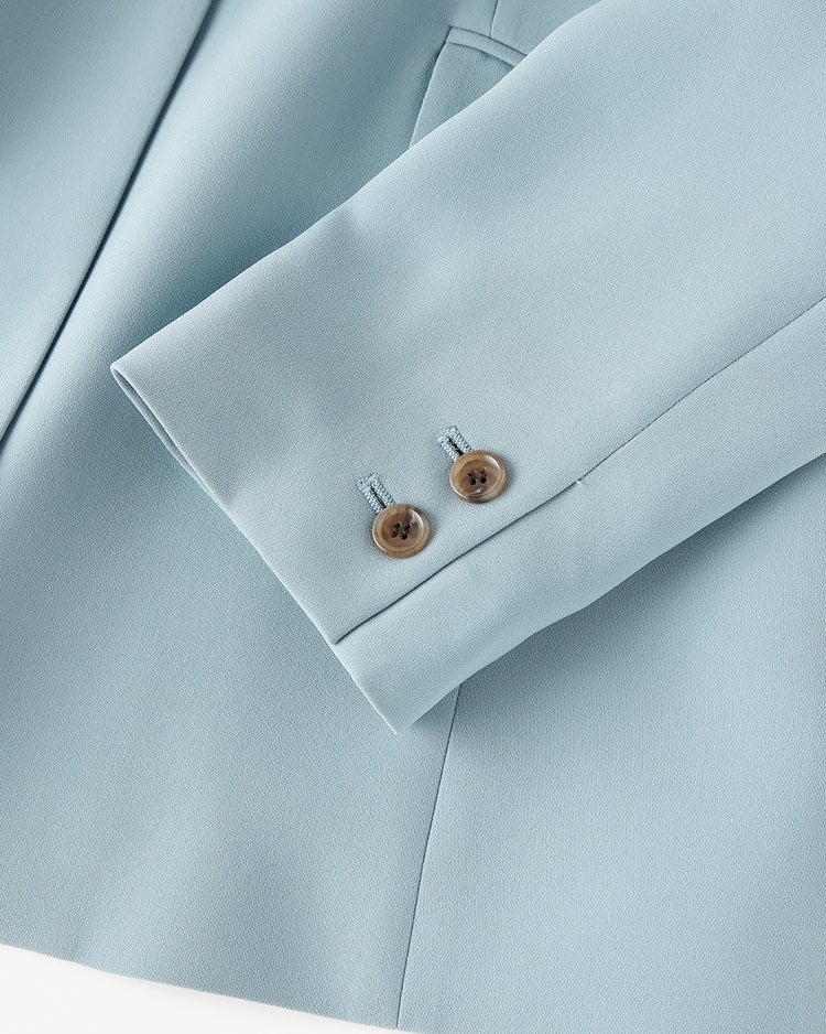 アセテートダブルクロス・スマートジャケット 詳細画像 ペールブルー 6