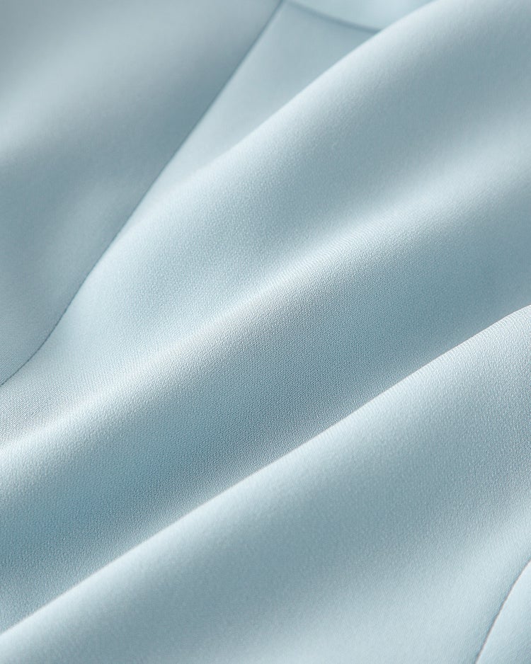 アセテートダブルクロス・スマートジャケット 詳細画像 ペールブルー 7