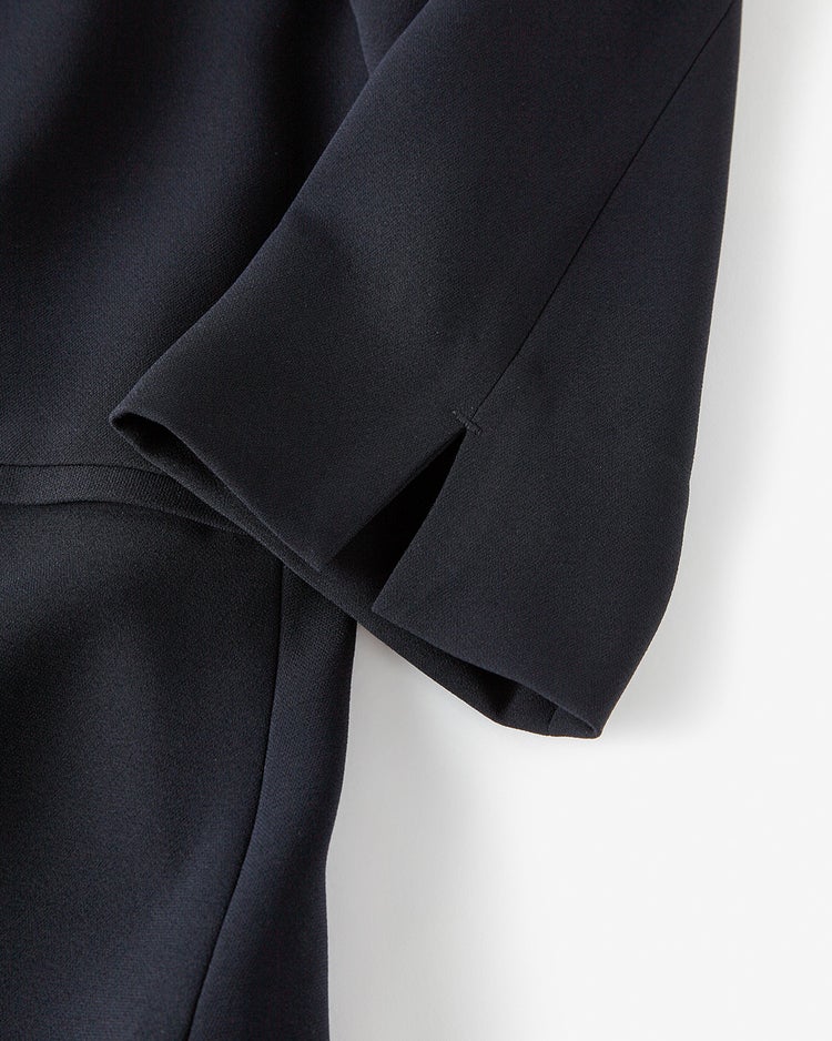 アセテートダブルクロス・タックワンピース 詳細画像 ダークネイビー 5
