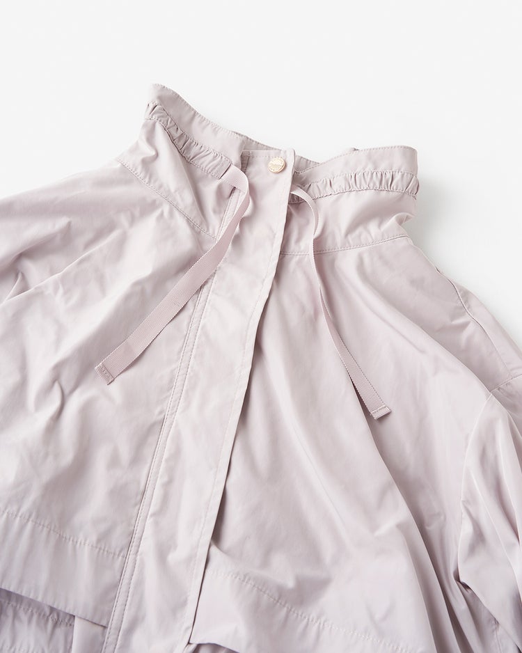 メモリータフタ・ペプラムギャザージャケット 詳細画像 ウォームグレー 6