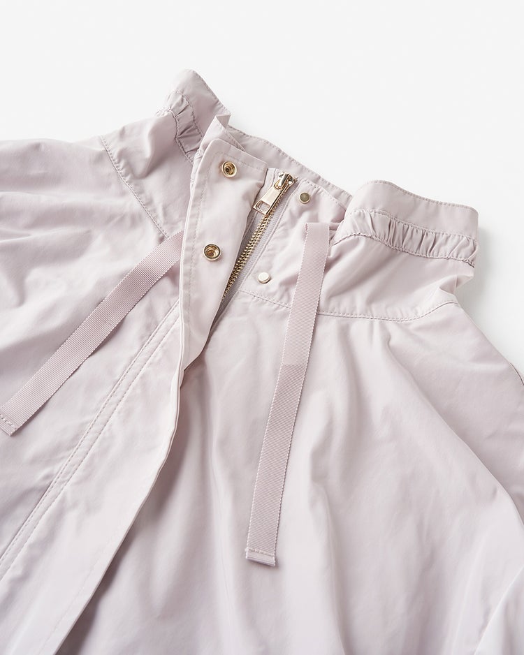 メモリータフタ・ペプラムギャザージャケット 詳細画像 ウォームグレー 7