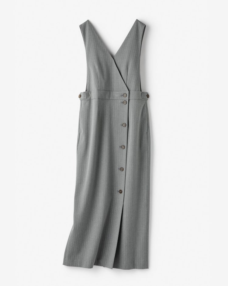 裏起毛ストレッチサキソニー・ジャンスカ 詳細画像 グレーストライプ 10