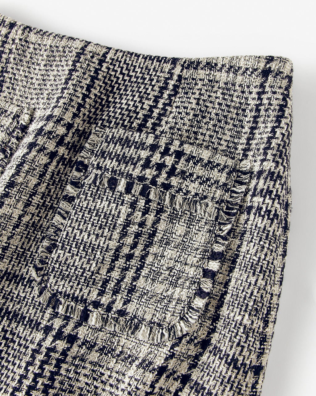 ラメツイード・グレンチェックスカート/DoCLASSE