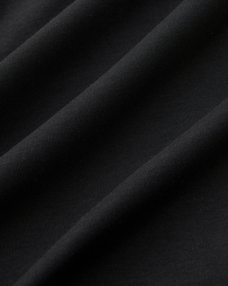 超長綿・パールネック5分袖Tシャツ 詳細画像 ブラック 3