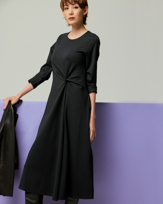 ソフトポンチ・サイドツイストワンピース