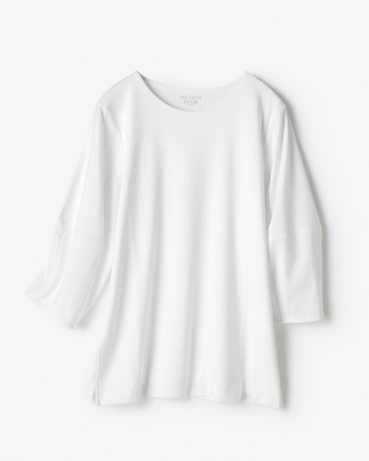 構築フォルム袖・ドゥクラッセTシャツ 詳細画像 ホワイト 4