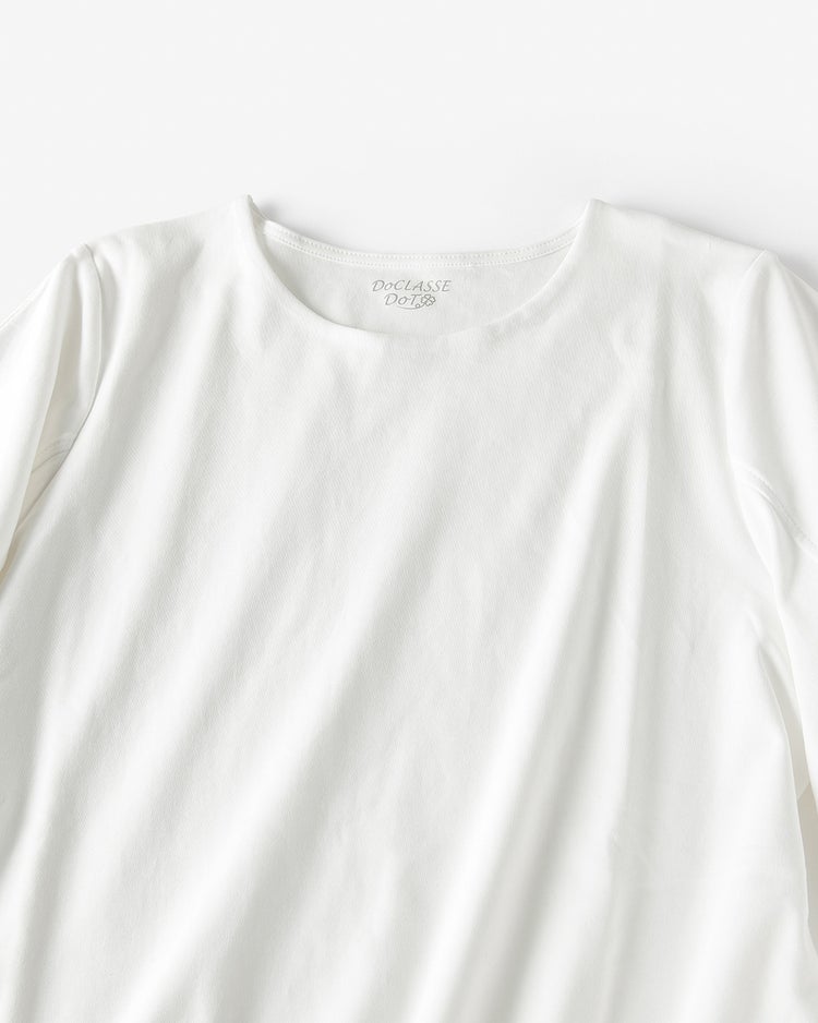 構築フォルム袖・ドゥクラッセTシャツ 詳細画像 オフホワイト 3