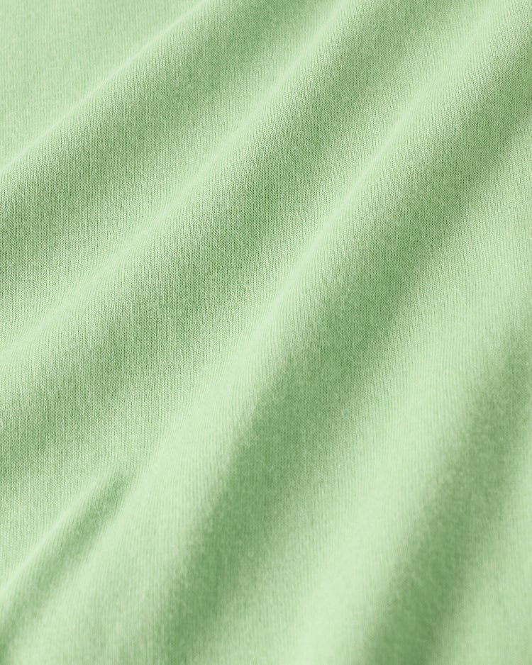 コットンガーゼ・ハイネック／衿高6cm 詳細画像 ライトグリーン 2