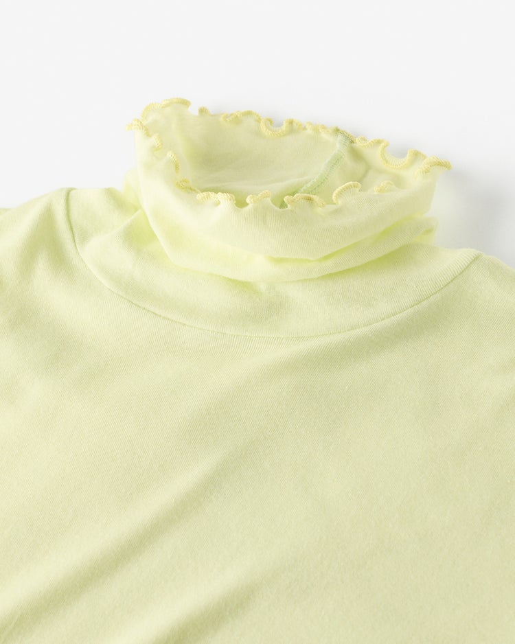 コットンガーゼ・メロウタートルネック 詳細画像 ペールイエロー 2