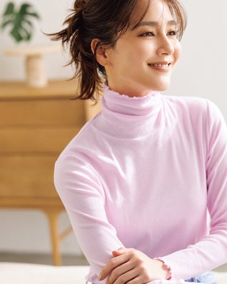 コットンガーゼ・メロウタートルネック