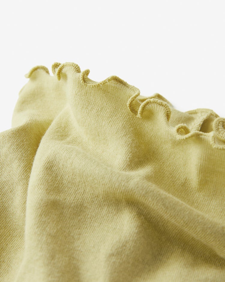 コットンガーゼ・メロウタートルネック 詳細画像 シトロングリーン 2