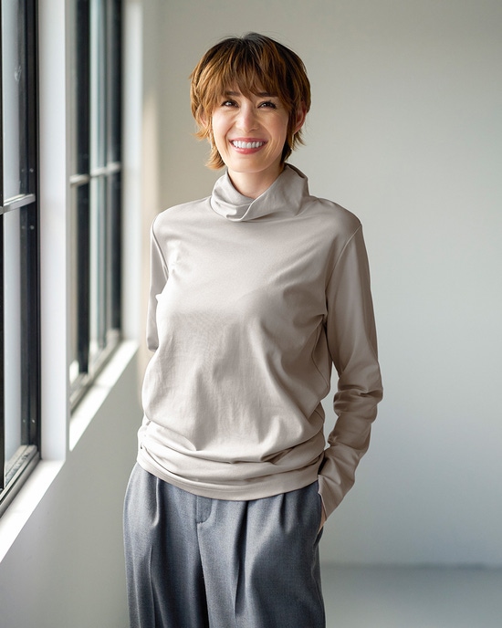 超長綿・ツイストハイネック