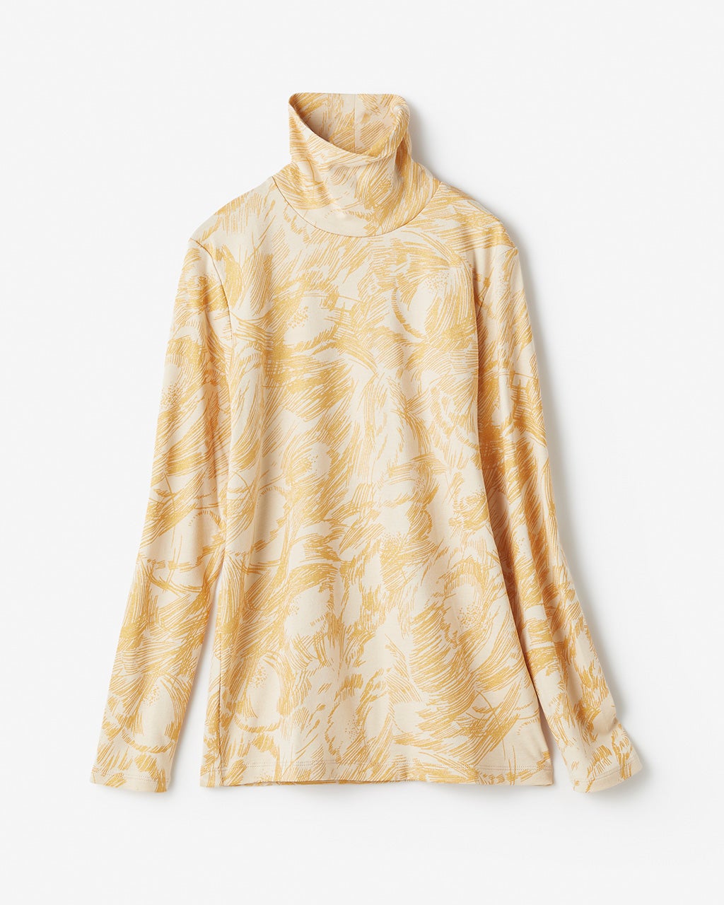 超長綿・タートルネック／総柄/DoCLASSE