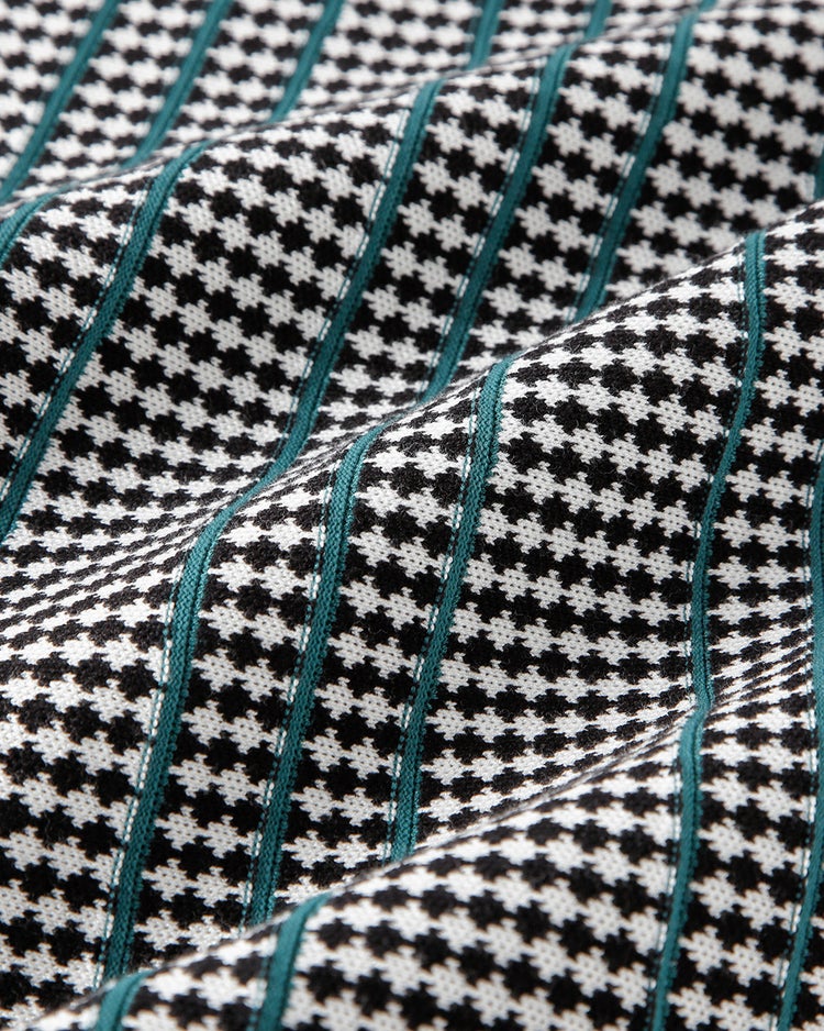 ジャカードニット・プリーツ風スカート80cm 詳細画像 グリーン・パターン 2