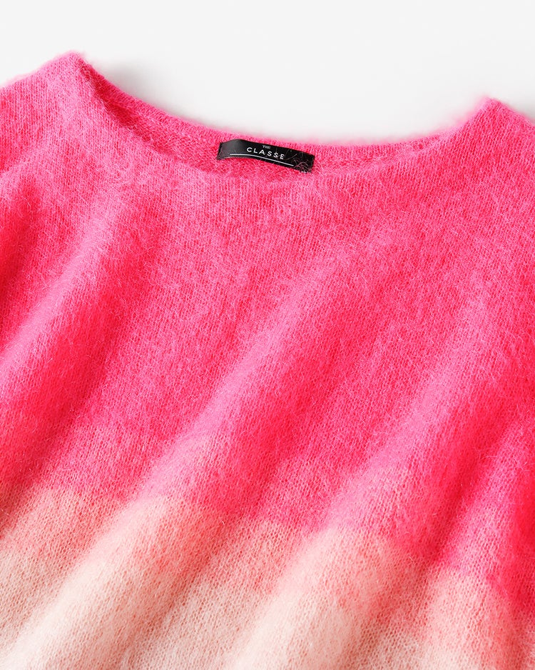 キッドモヘア・グラデーションセーター 詳細画像 ピンク・パターン 2