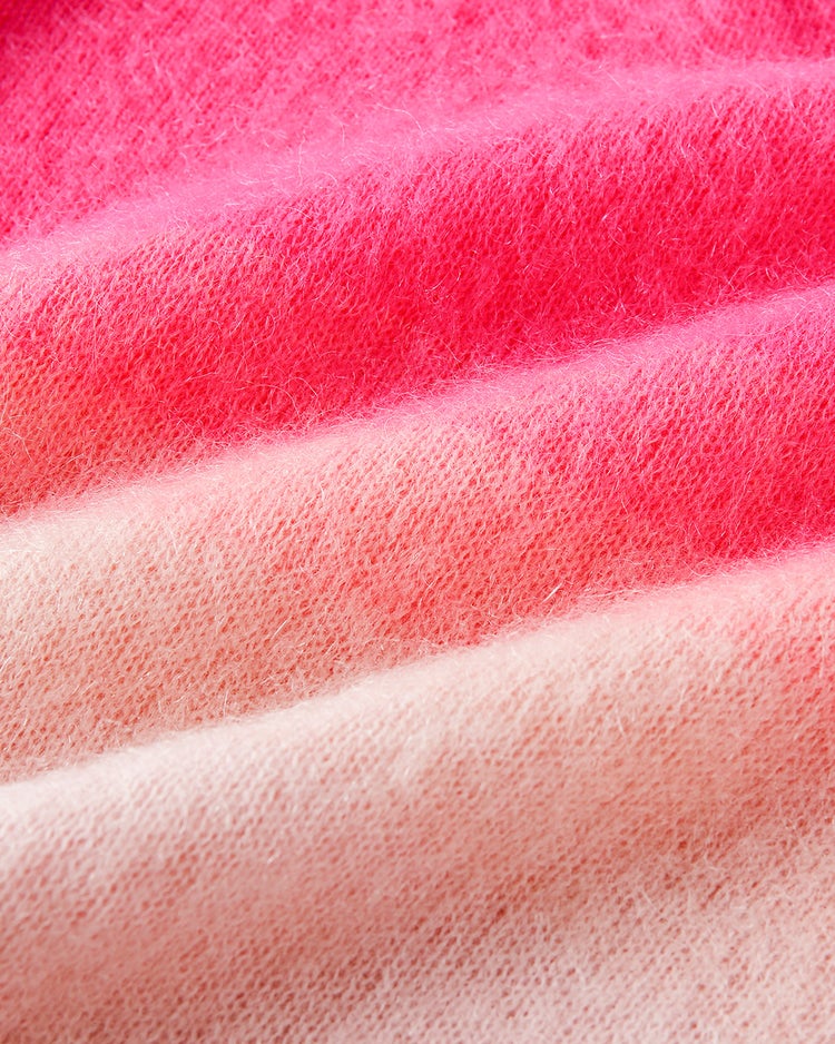 キッドモヘア・グラデーションセーター 詳細画像 ピンク・パターン 3