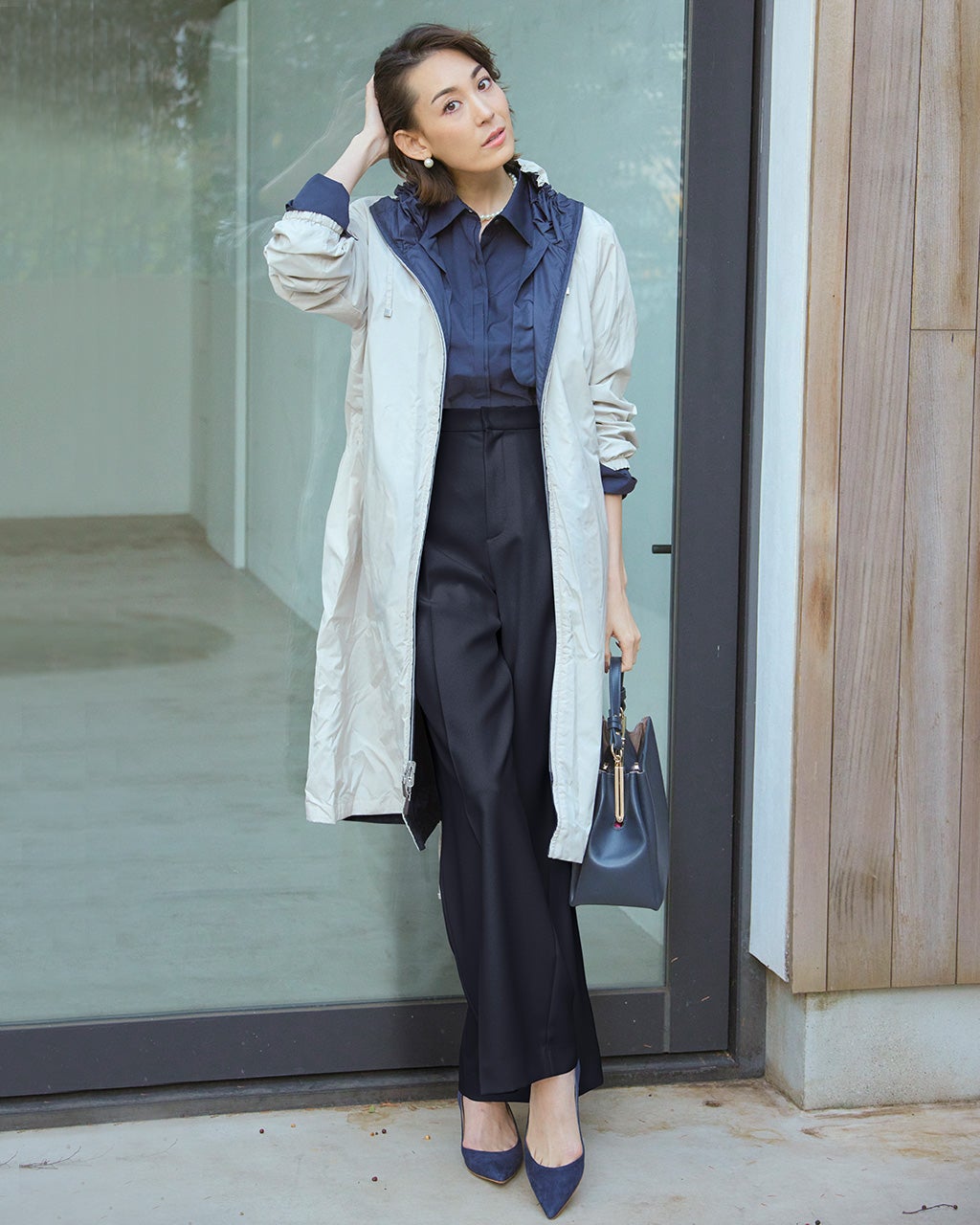 変更済み 7606 7点・7607 6点 Mサイズ レディース服 まとめ売り シャンブレーツイル・Aラインコート/40代50代からのレディース