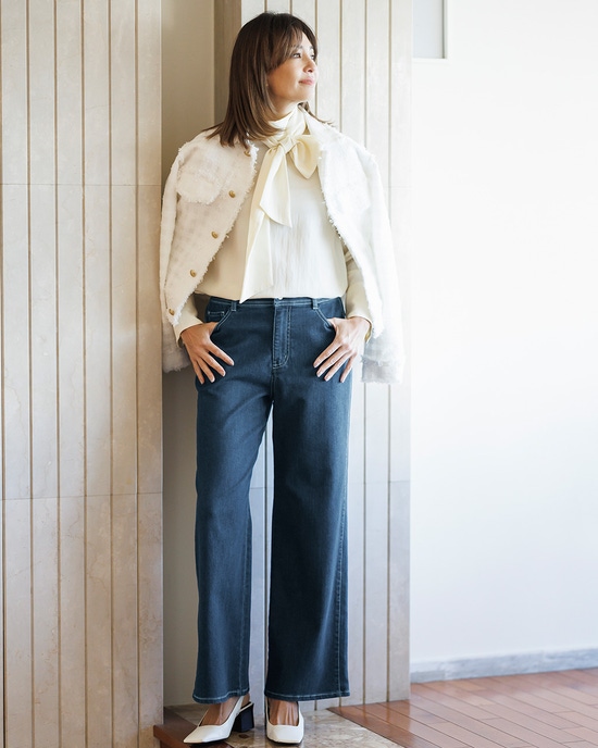 エアーストレッチデニム・セミワイド