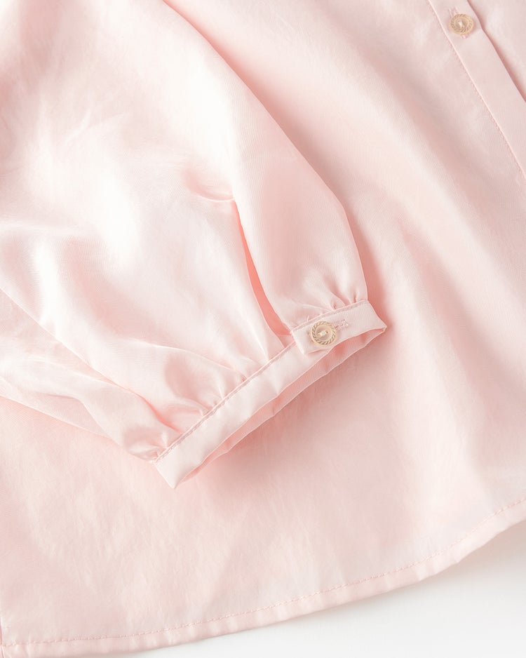 サテン・フリルブラウス 詳細画像 ソフトピンク 4