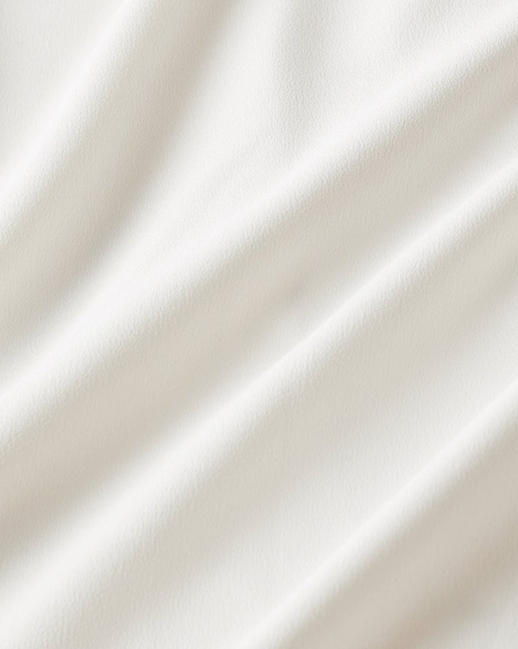 バックサテン・ボウタイ風タックブラウス 詳細画像 オフホワイト 2