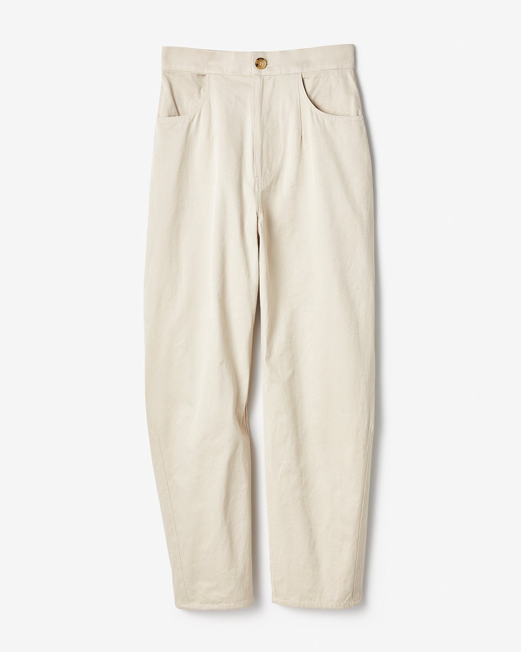 スラブコットン・カーブパンツ/40代50代からのレディース