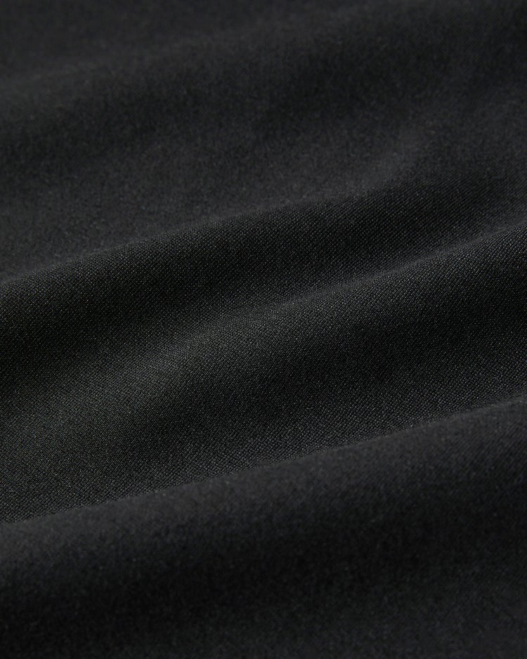 ソフトポンチ・Aライン7分袖ワンピース 詳細画像 ブラック 6