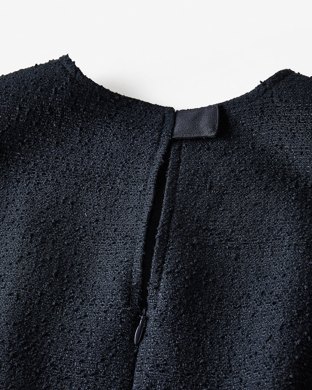 ループツイード・フィット＆フレアワンピース/40代50代からの