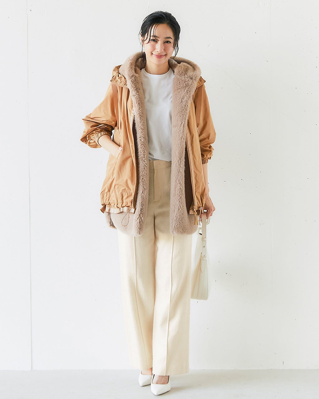 ループツイード・セミワイドパンツ/DoCLASSE