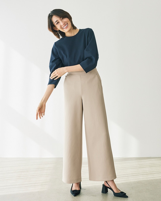 プレシャスストレッチ・ワイドパンツ