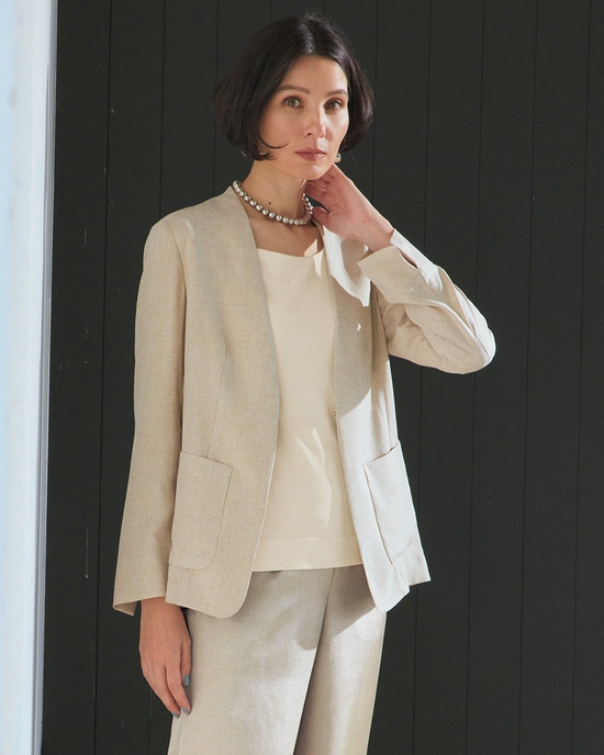 Necessity Sense ノーカラージャケット（ジャケット ESSENTIAL FIT  