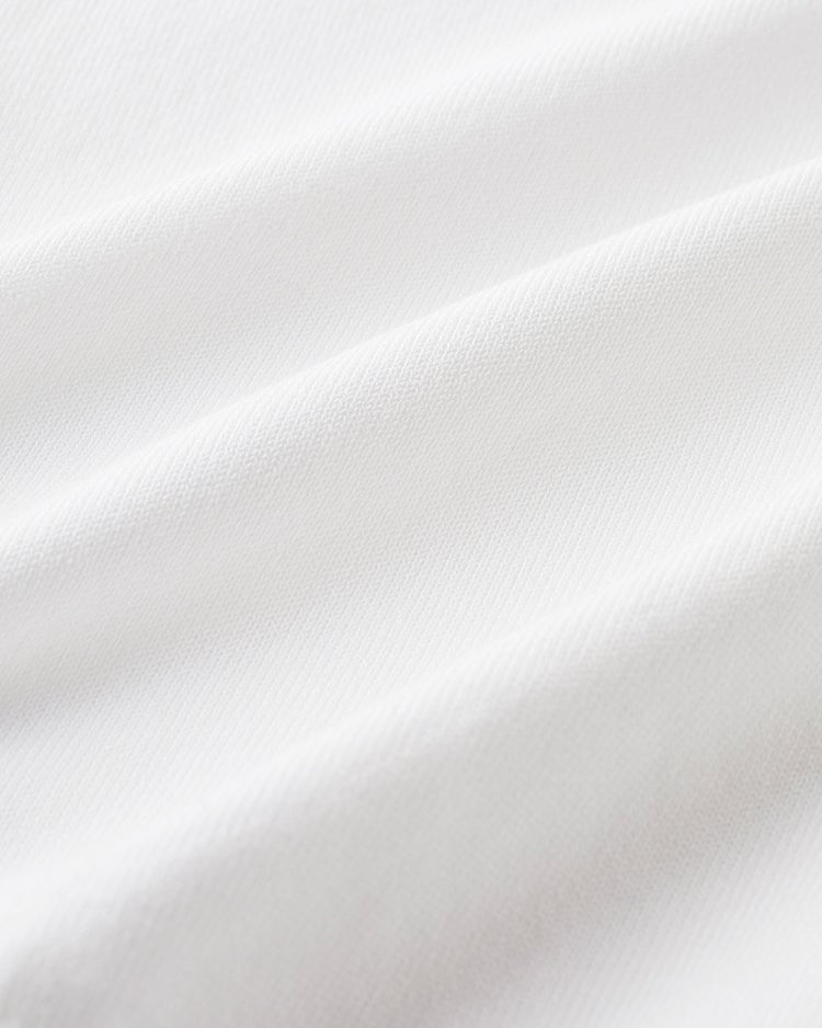 コットン混ニット・リボンパーツ半袖プルオーバー 詳細画像 ホワイト 2